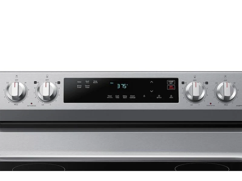 Samsung NE63A6111SS 6.3 cu. ft. Smart Freestanding Electric Range with Steam Clean in Stainless Steel - Image 6