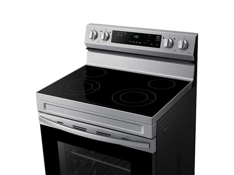 Samsung NE63A6111SS 6.3 cu. ft. Smart Freestanding Electric Range with Steam Clean in Stainless Steel - Image 7