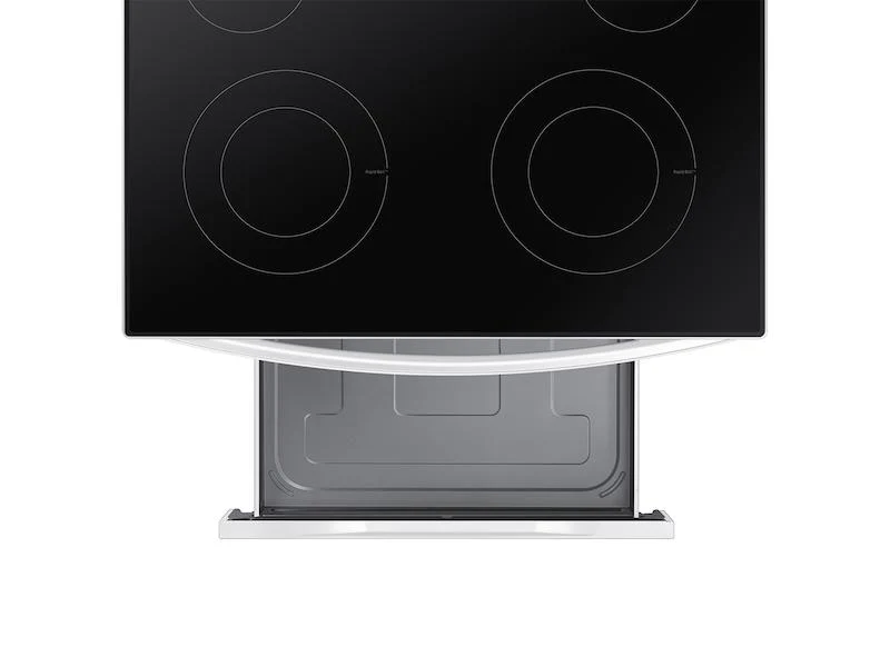 6.3 cu. ft. Smart Freestanding Electric Range with Steam Clean in White - Image 11