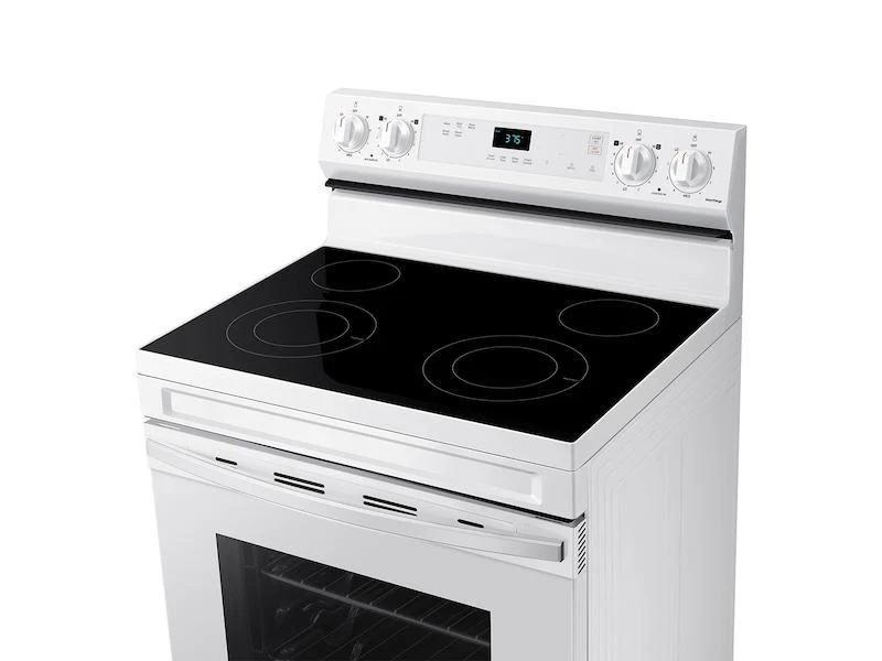 6.3 cu. ft. Smart Freestanding Electric Range with Steam Clean in White - Image 7