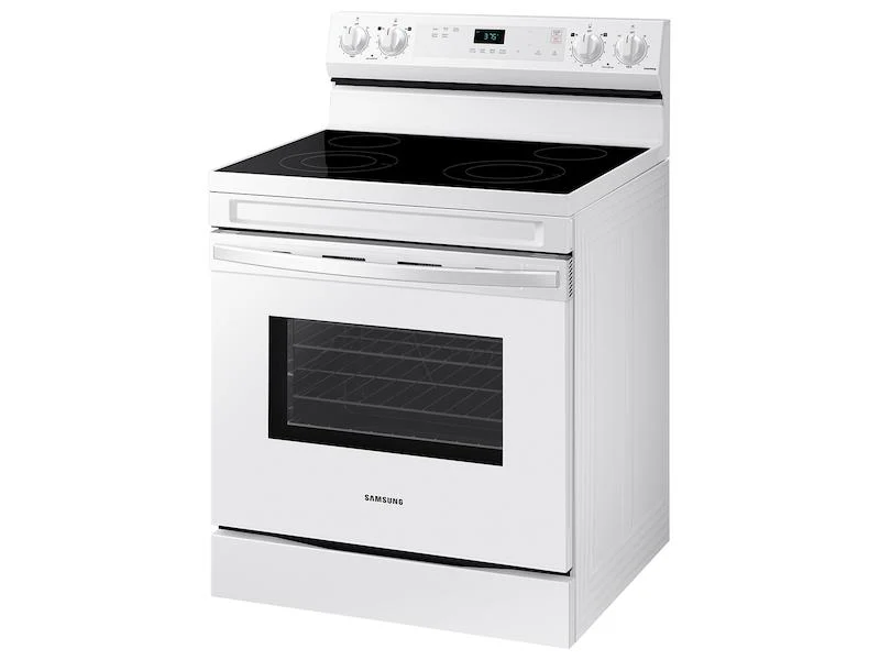 6.3 cu. ft. Smart Freestanding Electric Range with Steam Clean in White - Image 8