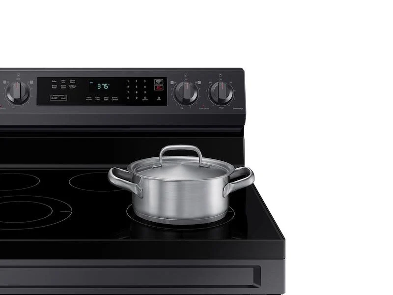 Samsung NE63A6311SG 6.3 cu. ft. Smart Freestanding Electric Range with Rapid Boil™ & Self Clean in Black Stainless Steel - Image 4