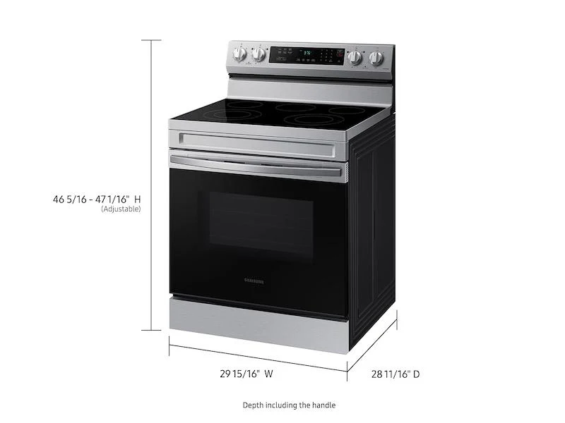 Samsung NE63A6311SS 6.3 cu. ft. Smart Freestanding Electric Range with Rapid Boil™ & Self Clean in Stainless Steel - Image 2