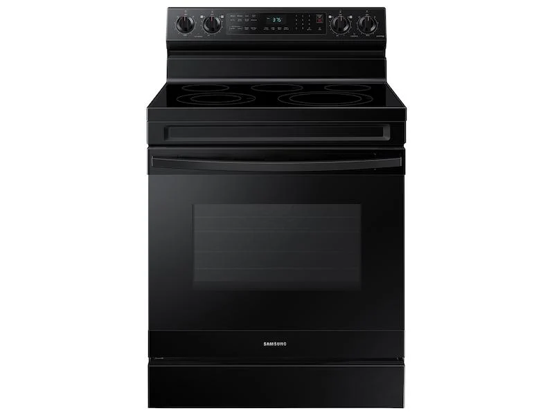Samsung NE63A6511SB 6.3 cu. ft. Smart Freestanding Electric Range with No-Preheat Air Fry & Convection in Black