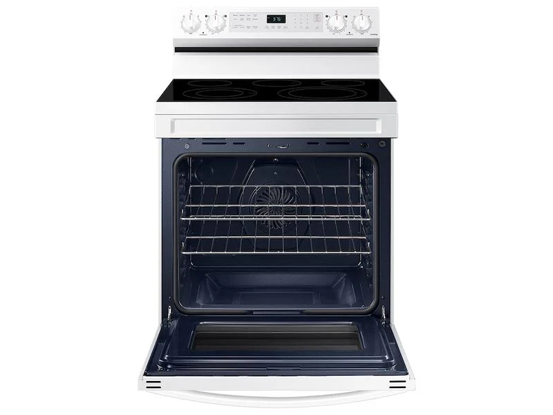 6.3 cu. ft. Smart Freestanding Electric Range with No-Preheat Air Fry & Convection in White - Image 10