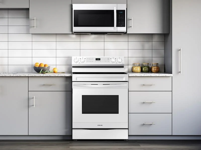 6.3 cu. ft. Smart Freestanding Electric Range with No-Preheat Air Fry & Convection in White - Image 3