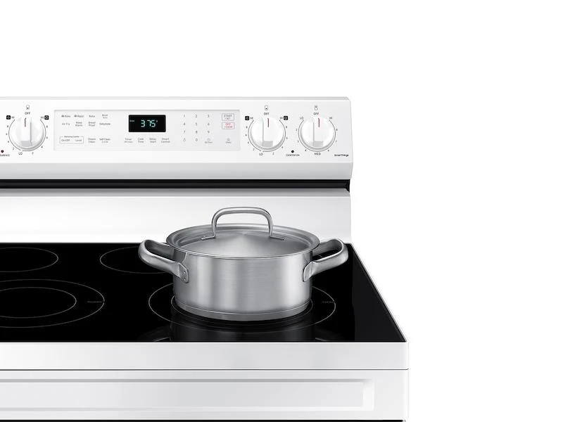 6.3 cu. ft. Smart Freestanding Electric Range with No-Preheat Air Fry & Convection in White - Image 4