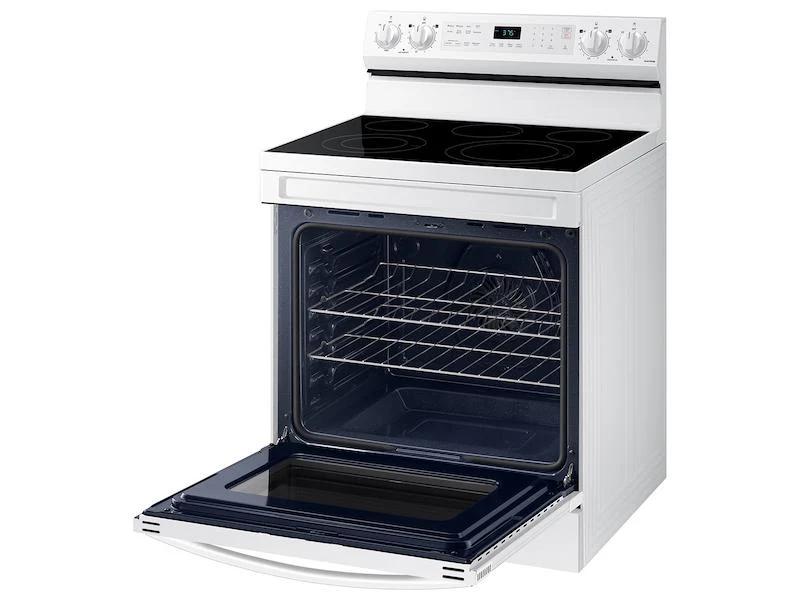 6.3 cu. ft. Smart Freestanding Electric Range with No-Preheat Air Fry & Convection in White - Image 9