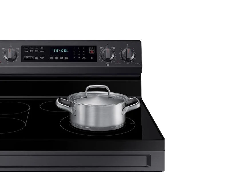 Samsung NE63A6711SG 6.3 cu. ft. Smart Freestanding Electric Range with No-Preheat Air Fry, Convection+ & Griddle in Black Stainless Steel - Image 4
