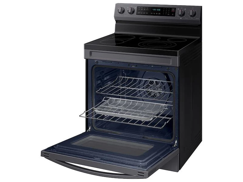 Samsung NE63A6711SG 6.3 cu. ft. Smart Freestanding Electric Range with No-Preheat Air Fry, Convection+ & Griddle in Black Stainless Steel - Image 9