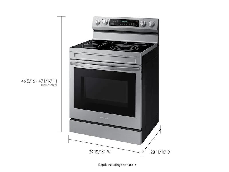 Samsung NE63A6711SS 6.3 cu. ft. Smart Freestanding Electric Range with No-Preheat Air Fry, Convection+ & Griddle in Stainless Steel - Image 2