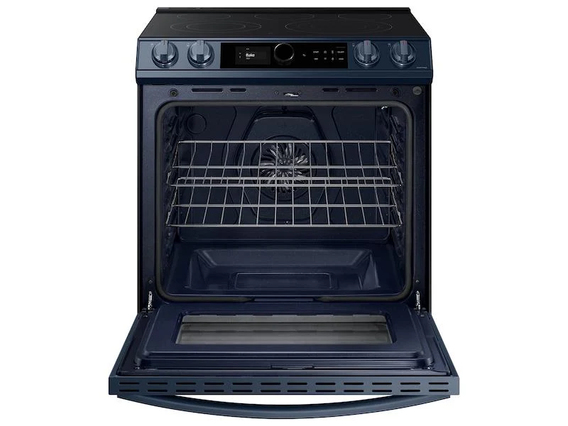 Bespoke Smart Slide-in Electric Range 6.3 cu. ft. with Smart Dial & Air Fry in Navy Steel - Image 5
