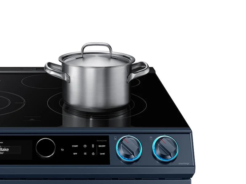 Bespoke Smart Slide-in Electric Range 6.3 cu. ft. with Smart Dial & Air Fry in Navy Steel - Image 7