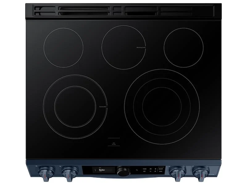 Bespoke Smart Slide-in Electric Range 6.3 cu. ft. with Smart Dial & Air Fry in Navy Steel - Image 8