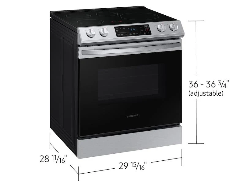 Samsung 6.3 cu. ft. Smart Rapid Heat Induction Slide-in Range in Stainless Steel - Image 2