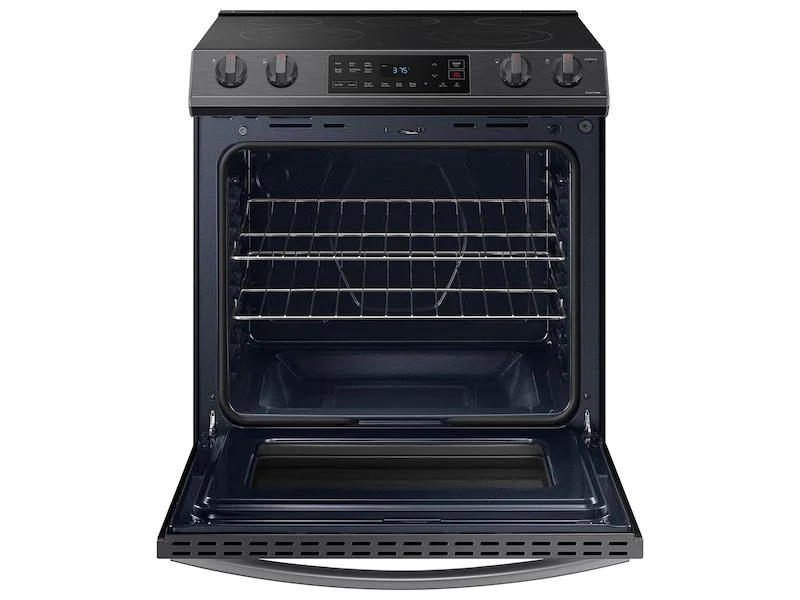 6.3 cu. ft. Smart Slide-in Electric Range in Black Stainless Steel - Image 4