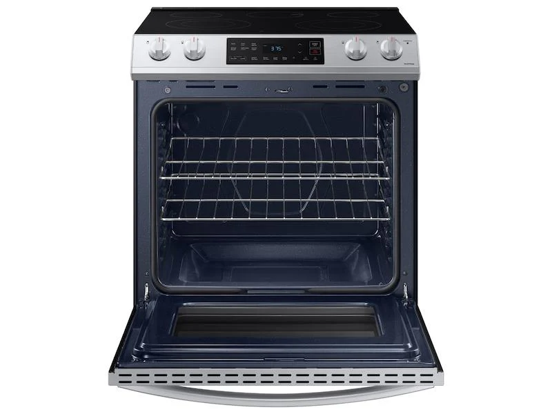 SAMSUNG 6.3 cu. ft. Smart Slide-in Electric Range in Stainless Steel - Image 4