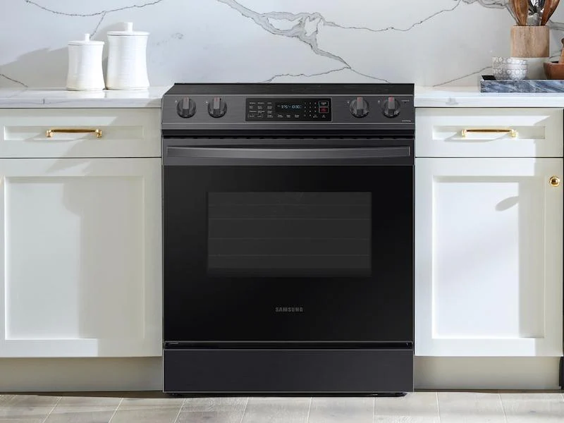 Samsung NE63T8311SG 6.3 cu. ft. Smart Slide-in Electric Range with Convection in Black Stainless Steel - Image 3