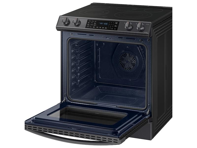 Samsung 6.3 cu. ft. Smart Slide-in Electric Range with Air Fry in Black Stainless Steel - Image 10