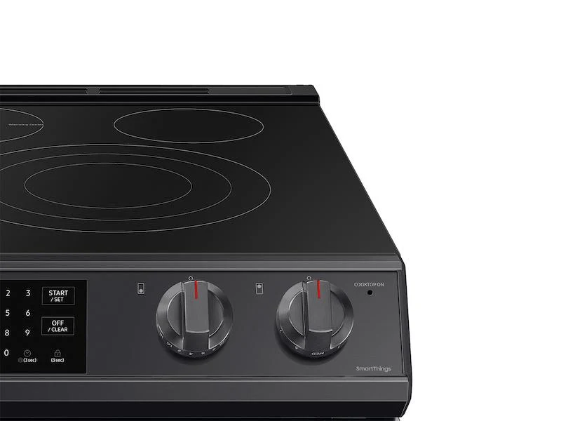 Samsung 6.3 cu. ft. Smart Slide-in Electric Range with Air Fry in Black Stainless Steel - Image 6