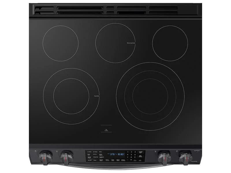 Samsung 6.3 cu. ft. Smart Slide-in Electric Range with Air Fry in Black Stainless Steel - Image 7
