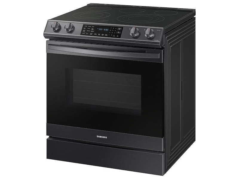 Samsung 6.3 cu. ft. Smart Slide-in Electric Range with Air Fry in Black Stainless Steel - Image 8