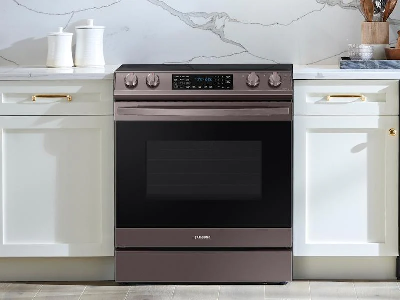 Samsung NE63T8511ST 6.3 cu. ft. Smart Slide-in Electric Range with Air Fry in Tuscan Stainless Steel - Image 4