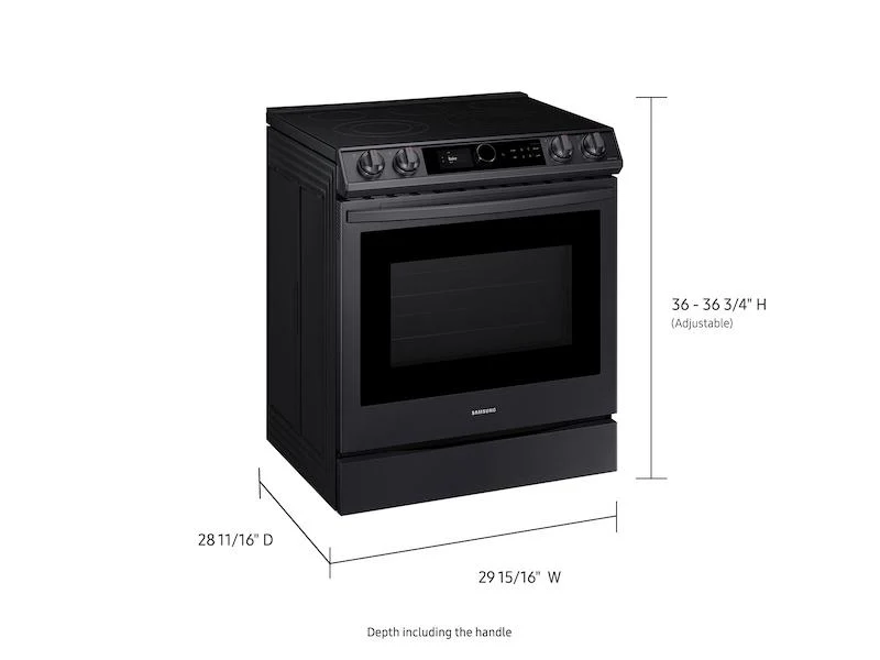 Samsung NE63T8711SG 6.3 cu ft. Smart Slide-in Electric Range with Smart Dial & Air Fry in Black Stainless Steel - Image 2