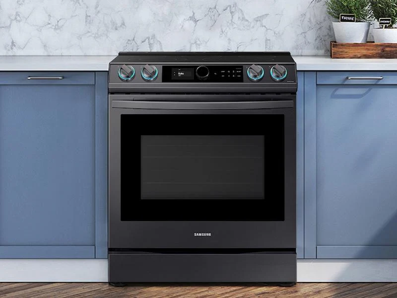 Samsung NE63T8711SG 6.3 cu ft. Smart Slide-in Electric Range with Smart Dial & Air Fry in Black Stainless Steel - Image 3