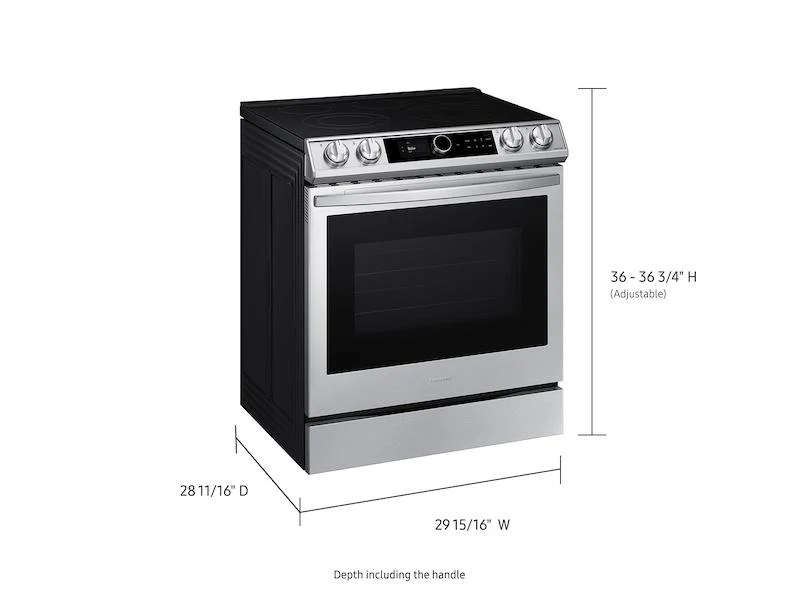 Samsung 6.3 cu ft. Smart Slide-in Electric Range with Smart Dial - Image 2