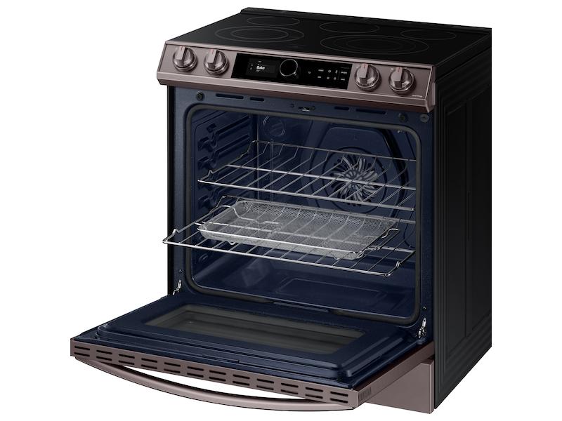 Bespoke Smart Slide-in Electric Range 6.3 cu. ft. with Smart Dial & Air Fry in Tuscan Steel - Image 10