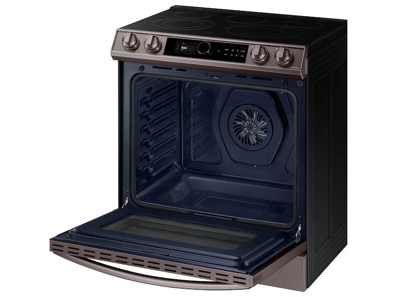 Bespoke Smart Slide-in Electric Range 6.3 cu. ft. with Smart Dial & Air Fry in Tuscan Steel - Image 11