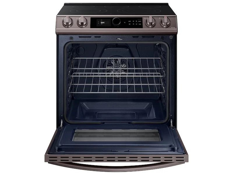 Bespoke Smart Slide-in Electric Range 6.3 cu. ft. with Smart Dial & Air Fry in Tuscan Steel - Image 5