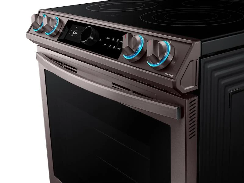 Bespoke Smart Slide-in Electric Range 6.3 cu. ft. with Smart Dial & Air Fry in Tuscan Steel - Image 6