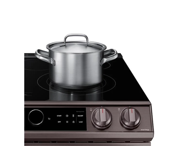 Bespoke Smart Slide-in Electric Range 6.3 cu. ft. with Smart Dial & Air Fry in Tuscan Steel - Image 7