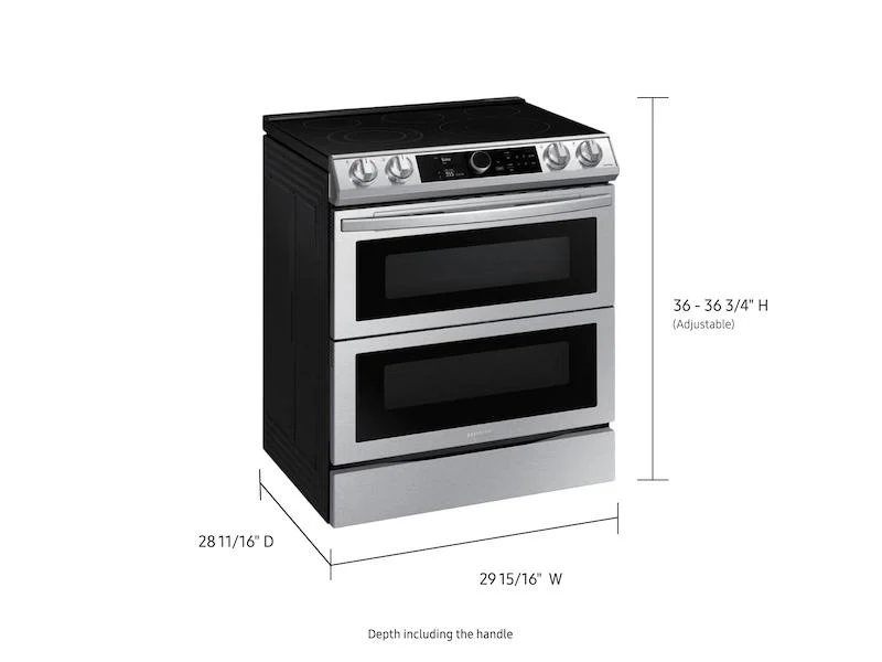 Samsung 6.3 cu ft. Smart Slide-in Electric Range with Smart Dial, Air Fry, - Image 2