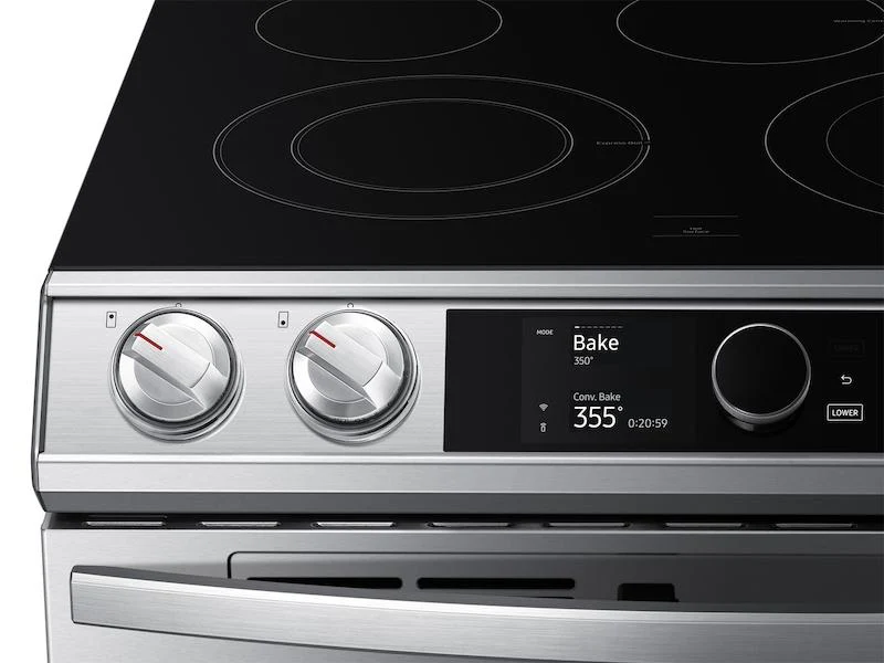 Samsung 6.3 cu ft. Smart Slide-in Electric Range with Smart Dial, Air Fry, - Image 6