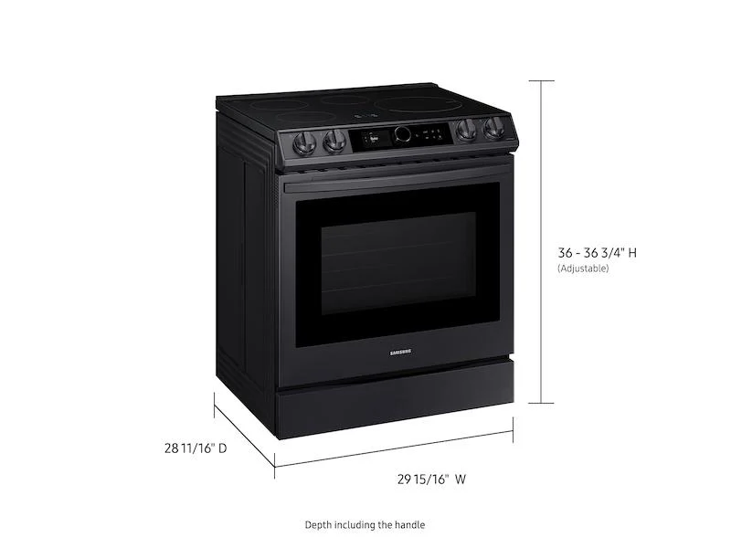 Samsung NE63T8911SG 6.3 cu. ft. Smart Slide-in Induction Range with Smart Dial & Air Fry in Black Stainless Steel - Image 2