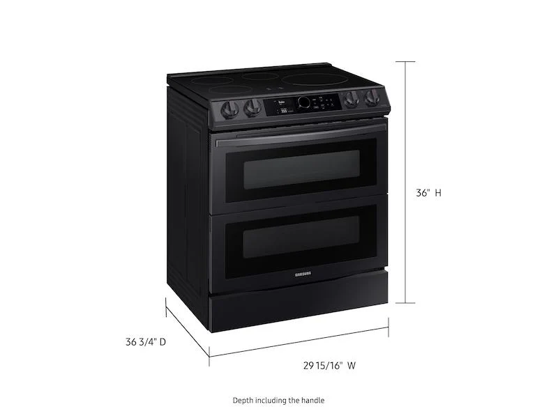 6.3 cu. ft. Smart Slide-in Induction Range with Flex Duo™, Smart Dial & Air Fry in Black Stainless Steel - Image 2