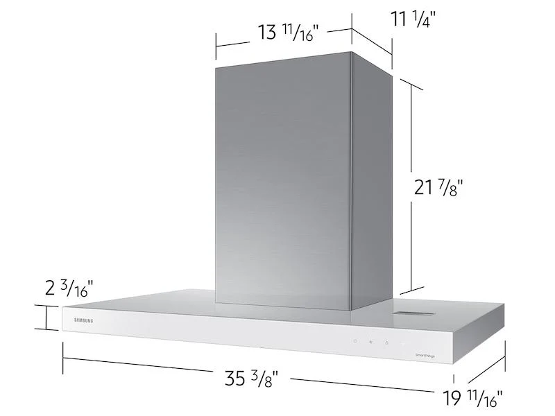 Samsung NK36CB600W12AA 36" Bespoke Smart Wall Mount Hood in Clean White - Image 2