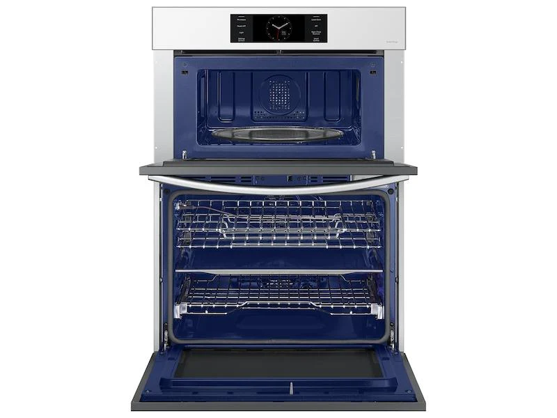 Samsung NQ70CB700D12AA Bespoke 30" Microwave Combination Wall Oven with with Flex Duo™ in White Glass - Image 5
