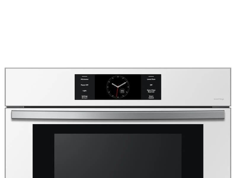 Samsung NQ70CB700D12AA Bespoke 30" Microwave Combination Wall Oven with with Flex Duo™ in White Glass - Image 9