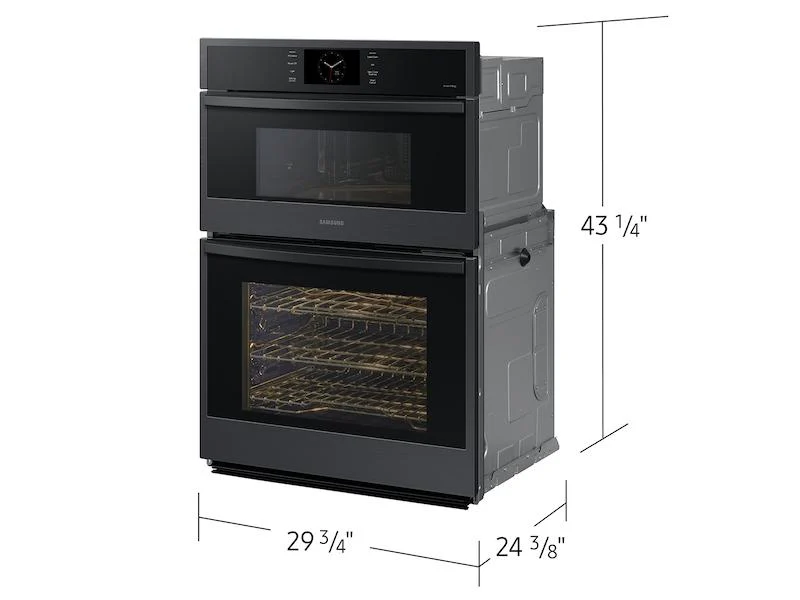 Samsung NQ70CG600DMTAA 30" Microwave Combination Wall Oven with Steam Cook in Matte Black - Image 2