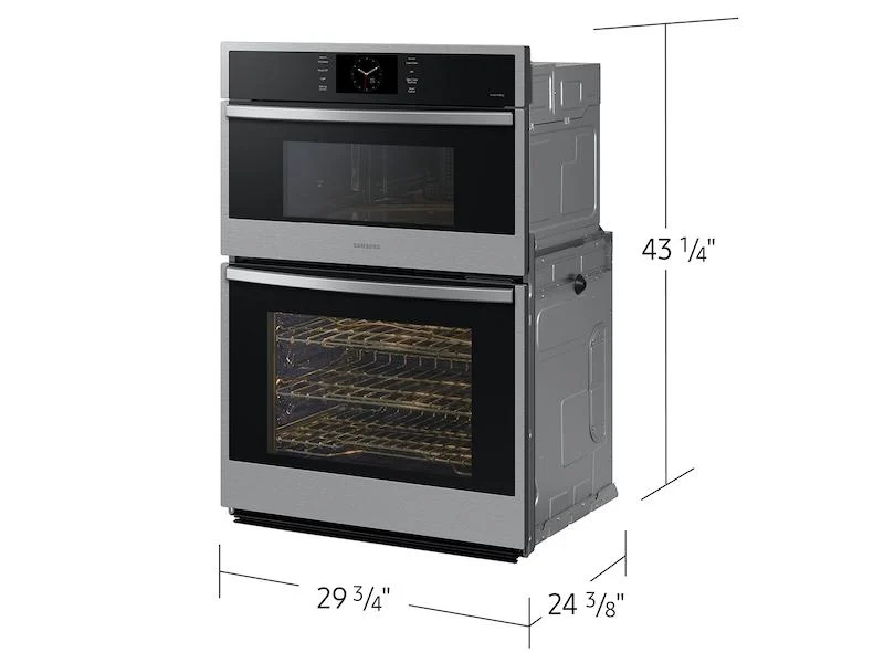 Samsung NQ70CG600DSRAA 30" Microwave Combination Wall Oven with Steam Cook in Stainless Steel - Image 2