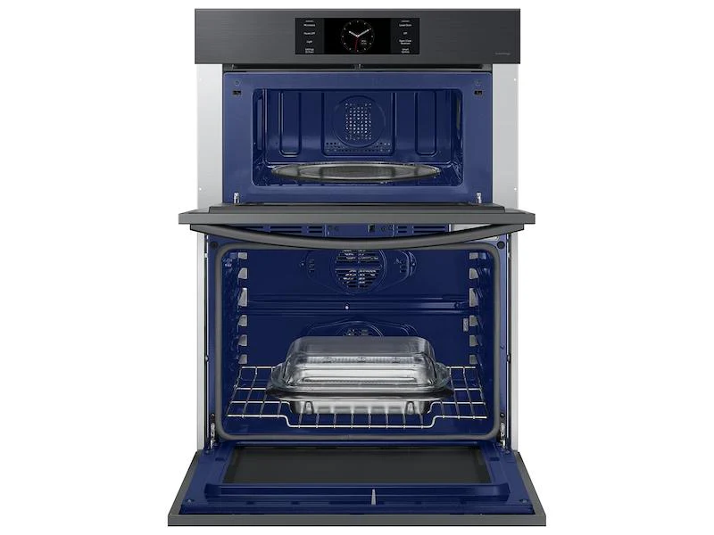 Samsung NQ70CG700DMTAA Bespoke 30" Microwave Combination Wall Oven with with Flex Duo™ in Matte Black Steel - Image 11