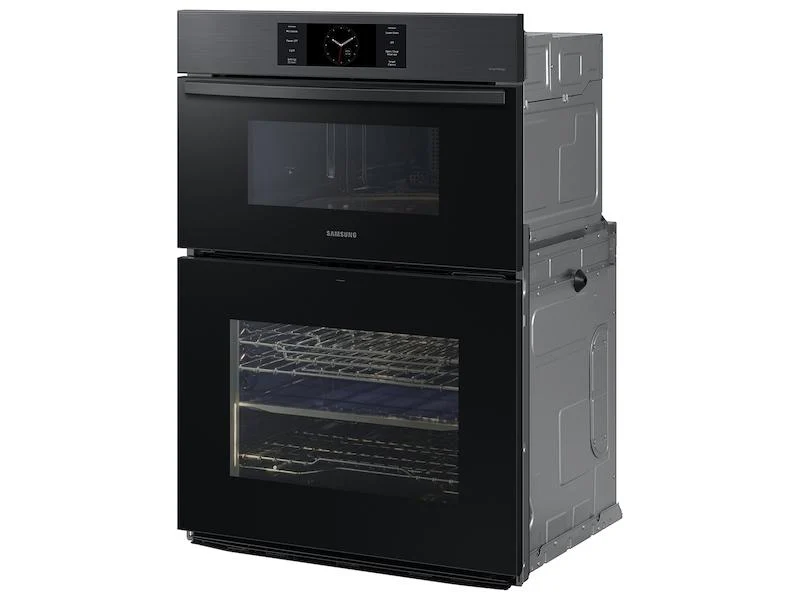 Samsung NQ70CG700DMTAA Bespoke 30" Microwave Combination Wall Oven with with Flex Duo™ in Matte Black Steel - Image 4