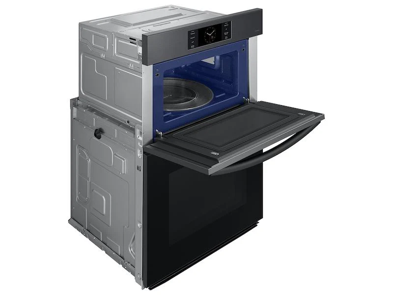 Samsung NQ70CG700DMTAA Bespoke 30" Microwave Combination Wall Oven with with Flex Duo™ in Matte Black Steel - Image 7