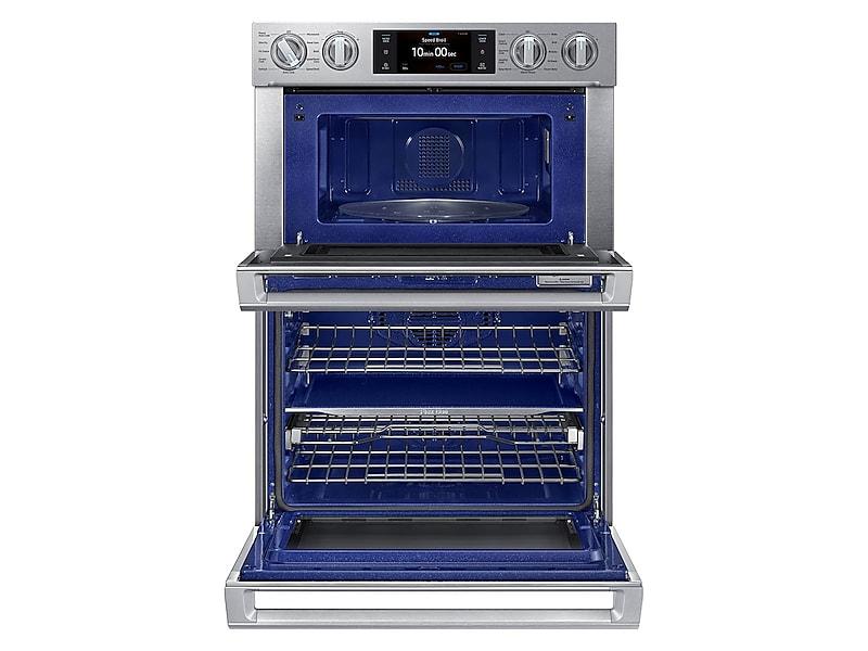 Samsung NQ70M7770DS 30" Smart Microwave Combination Wall Oven with Flex Duo™ in Stainless Steel - Image 2