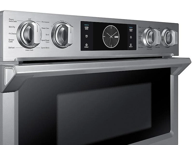 Samsung NQ70M7770DS 30" Smart Microwave Combination Wall Oven with Flex Duo™ in Stainless Steel - Image 4