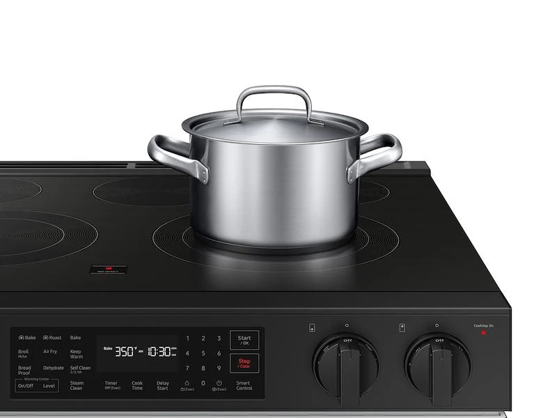 Samsung NSE6DB830012 Bespoke 6.3 cu. ft. Smart Slide-In Electric Range with Air Fry & Precision Knobs in White Glass - Image 5